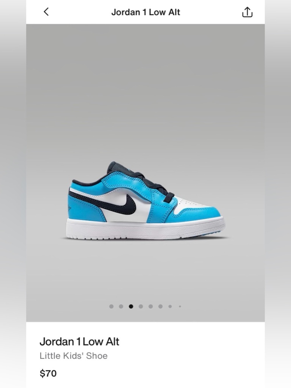NEW! Jordan 1 Low Alt Little Kid’s Shoe 4c